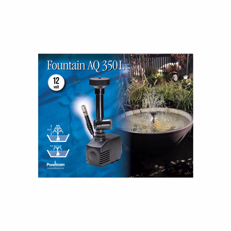 Fontänpump med belysning