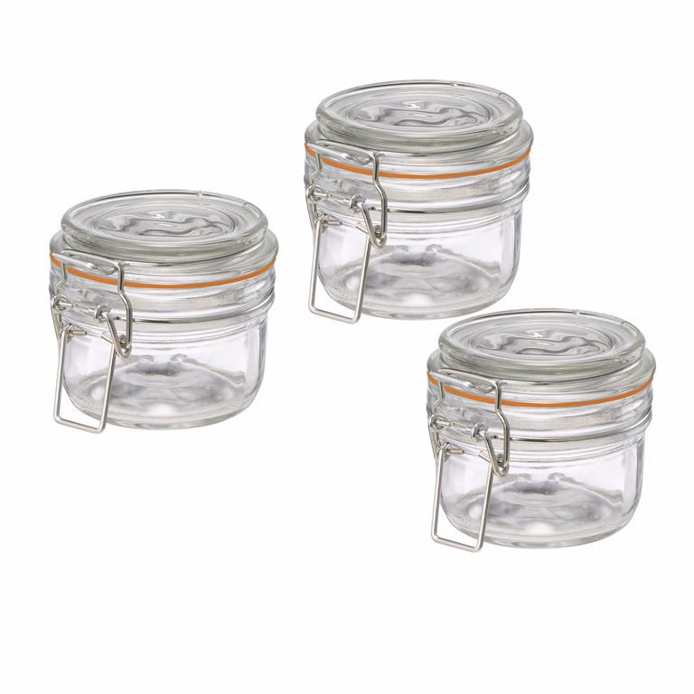 Glasburk med lock 1 dl