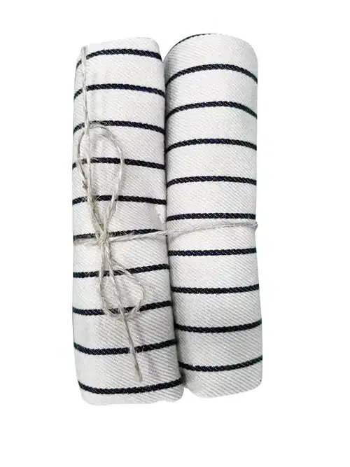 K&C Napkin Beige and Blue 2pk