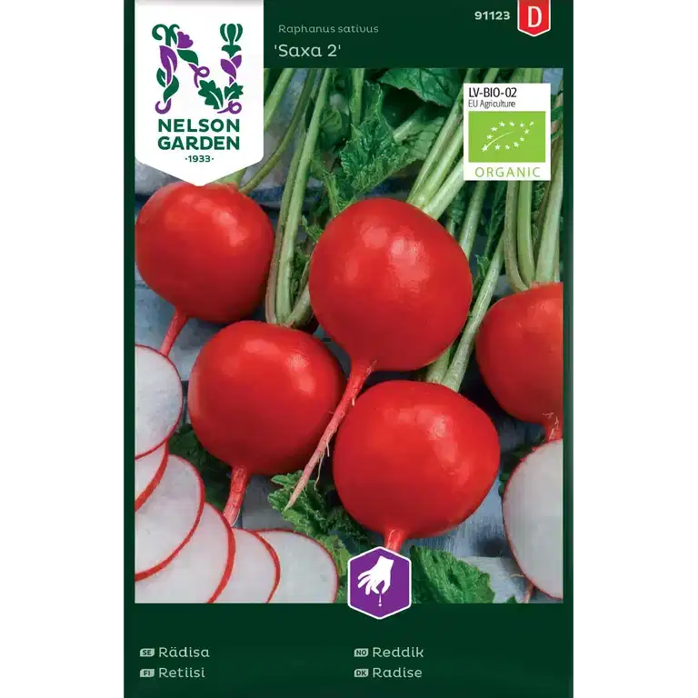 Rädisa, Saxa 2, rund, Organic