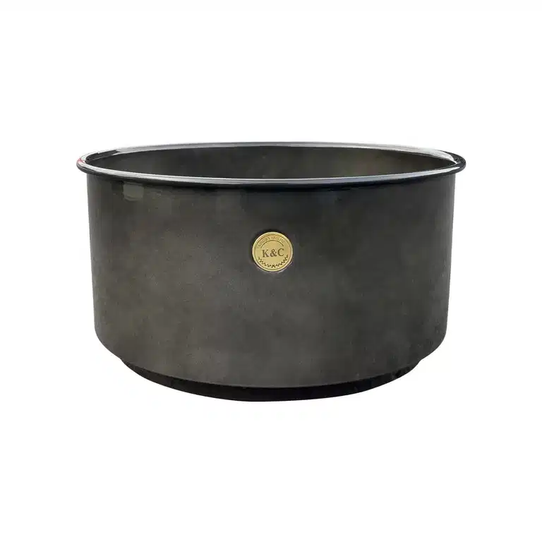 K&C metal bowl D36 grey