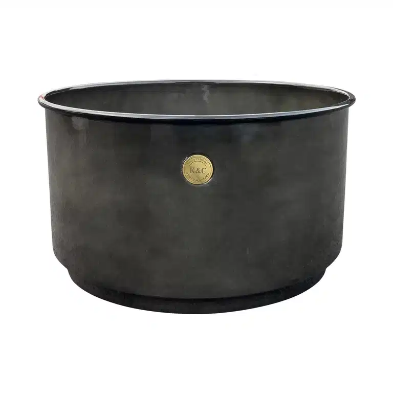 K&C metal bowl D40 grey