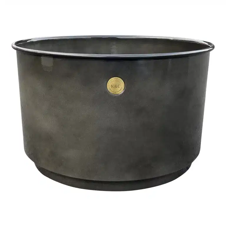 K&C metal bowl D44 grey