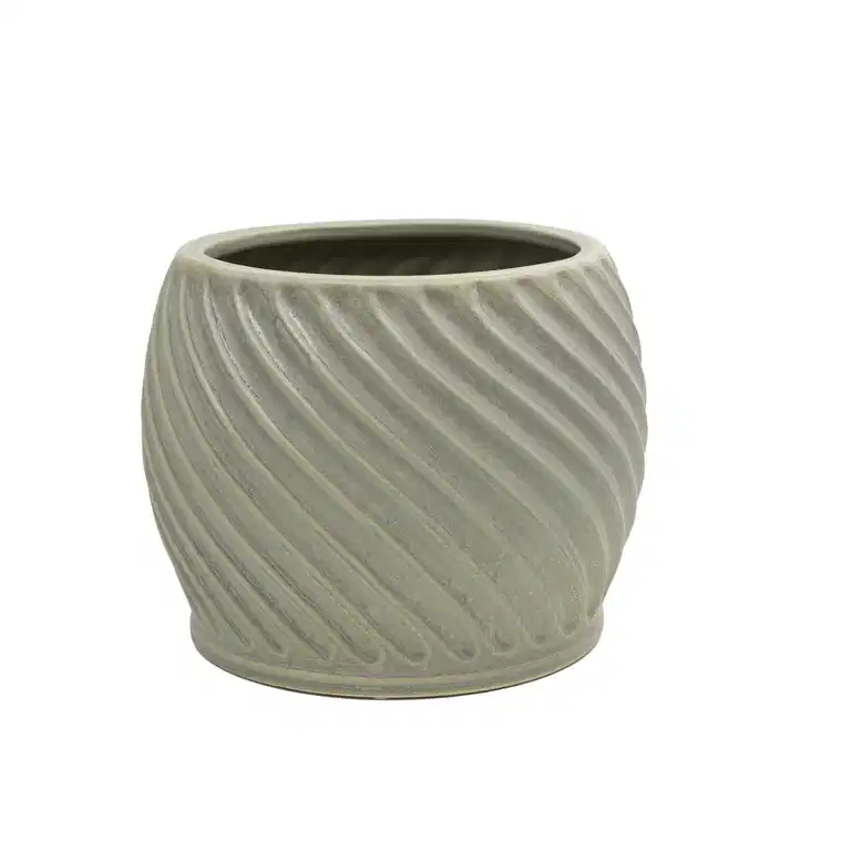 Twisted pot D 26 green