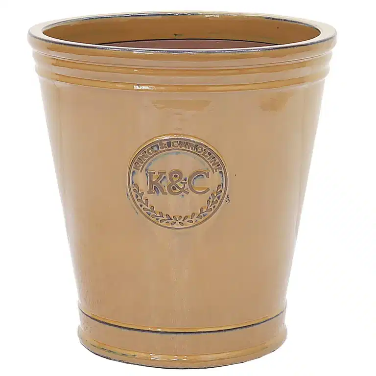 K&C ceramic pot D29 mustard