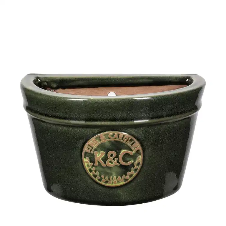 K&C ceramic wall pot D26 green