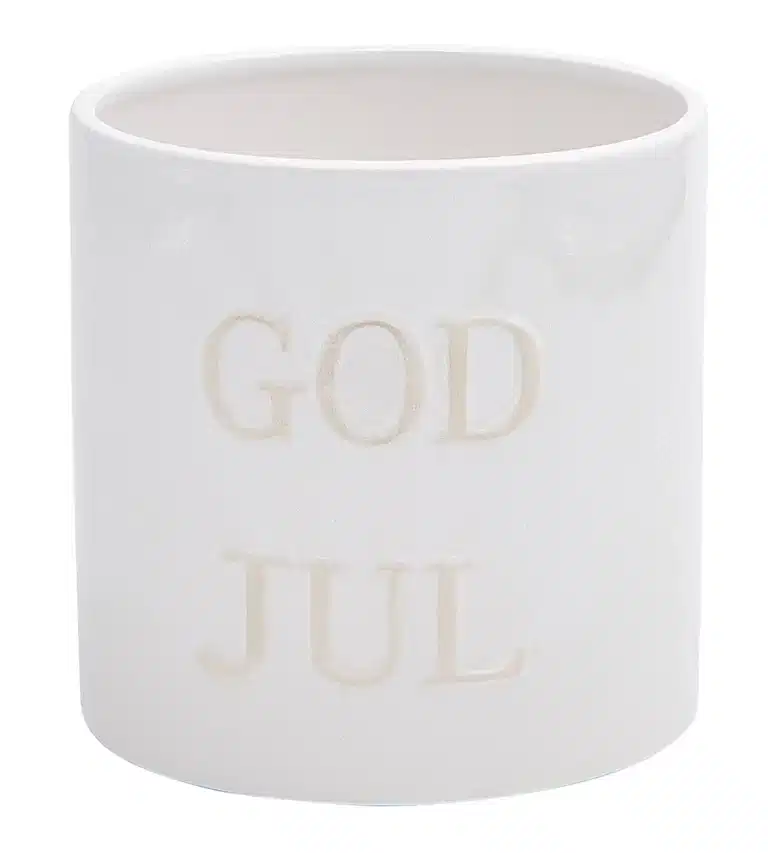 God jul pot D13 white