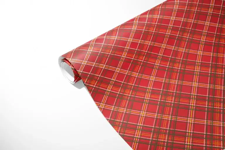 Gift wrapp Metallic Tartan 