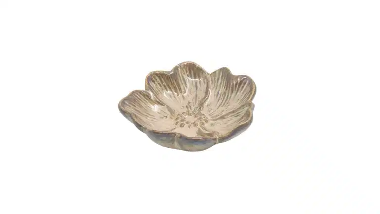 Floral Plate Ceramic D9,8x3cm