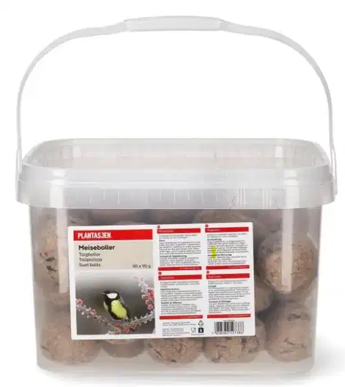 Suet balls in a bucket, 50 PCS