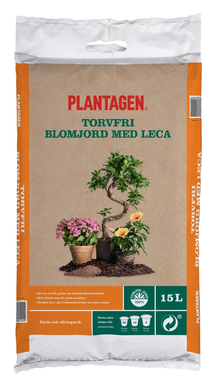Torvfri blomjord med leca