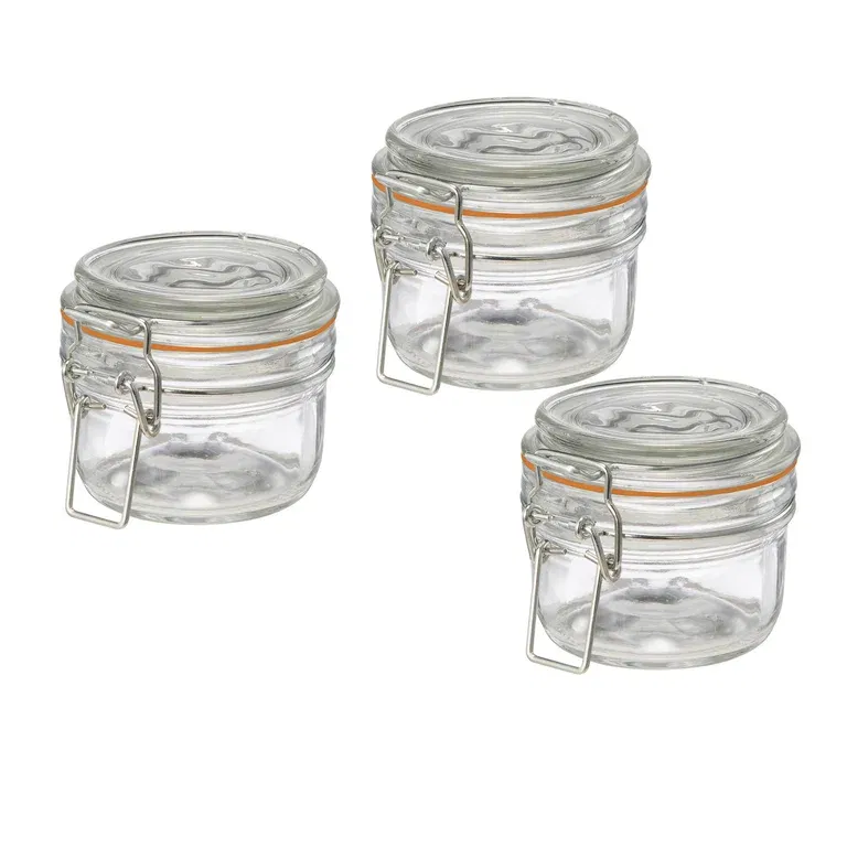 Glasburk med lock 1 dl