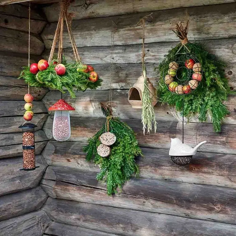 Fågelmat som sprider julglädje