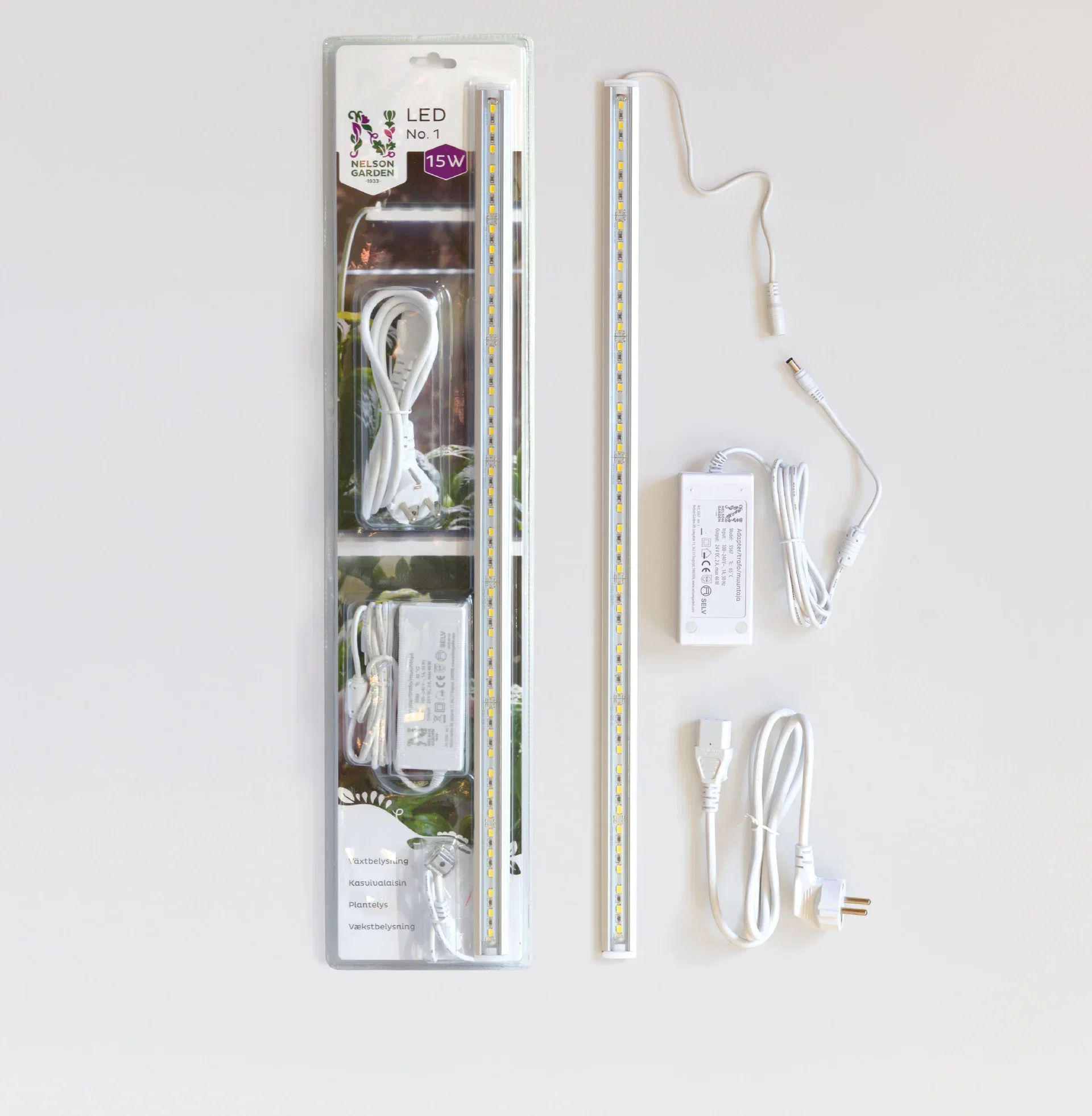 Växtbelysning LED No.1 60cm 15W m.adapter