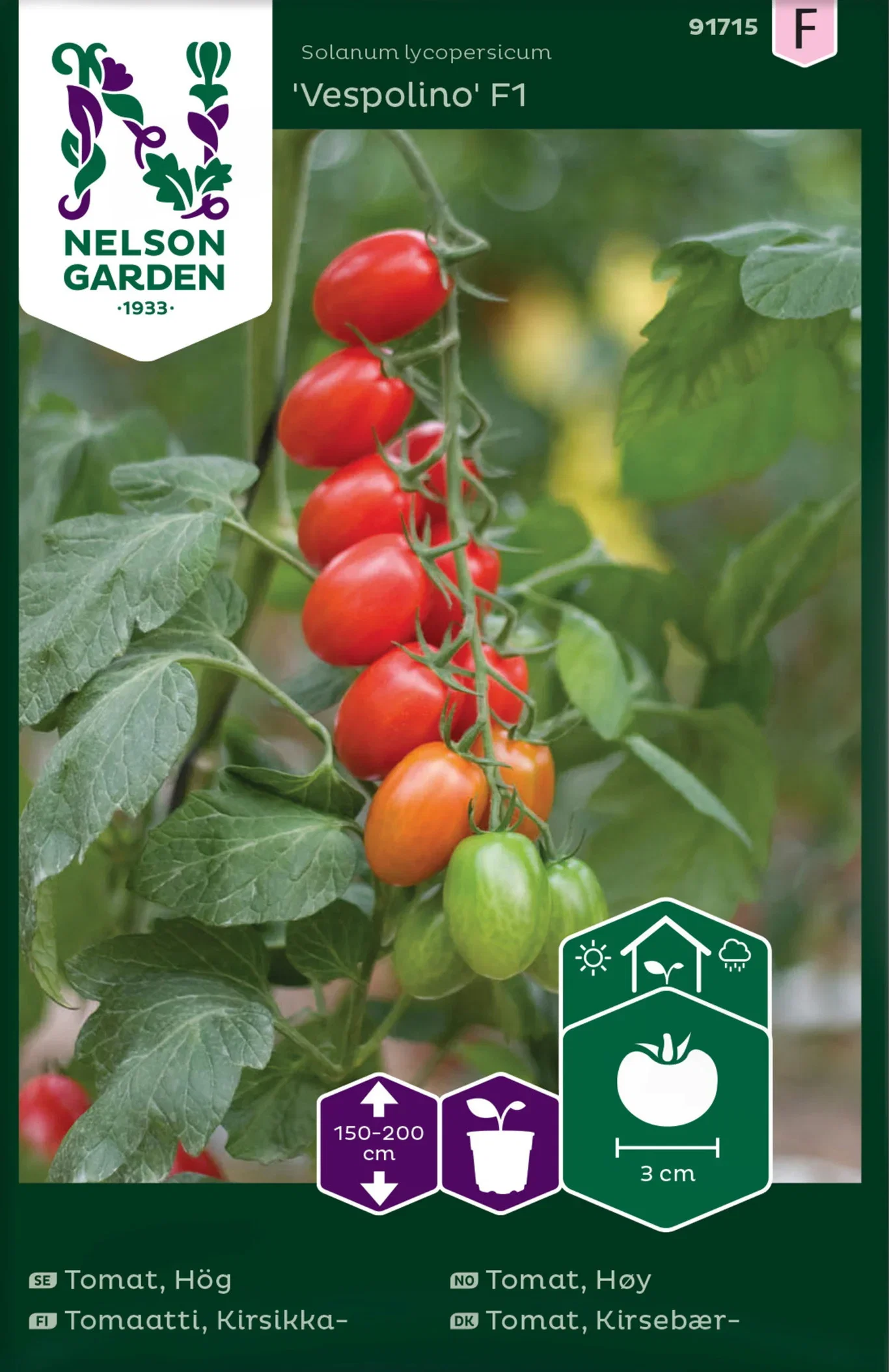 Hög tomat 'Vespolino' F1